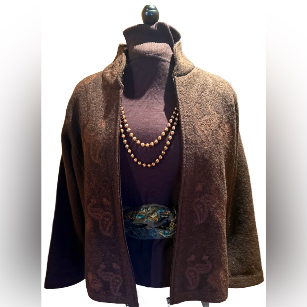 Alexandra Bartlett 100% Boiled Wool Jacket, Size XL